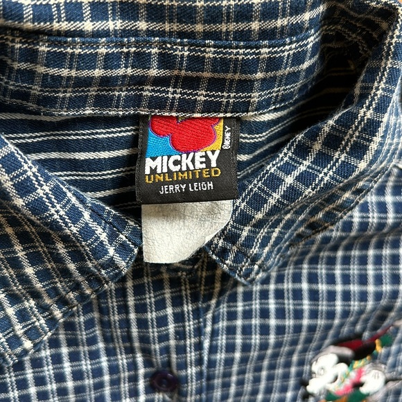 Vtg Mickey Mouse Unlimited by Jerry Leigh button up shirt - Picture 3 of 4